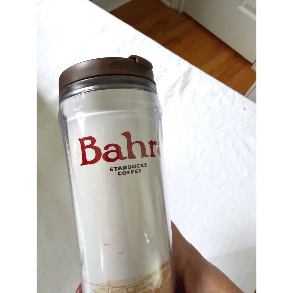 Starbucks Bahrain 2004 Global Icon City Series Travel Tumbler Mug 12oz Brown Lid